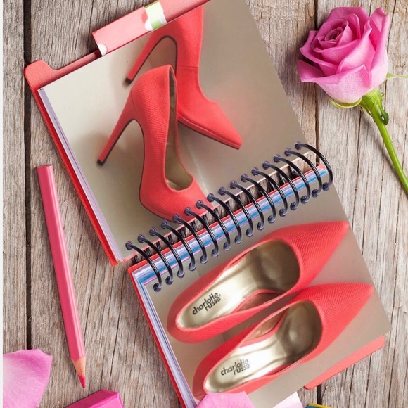New Charlotte Russe Pumps Beautiful Coral Color - Picture 2 of 7